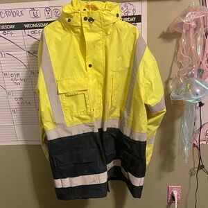 Men's Yellow and Black Military Field Jacket